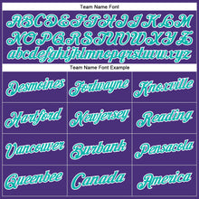 Загрузить изображение в средство просмотра галереи, Custom Stitched Purple Aqua-White Sports Pullover Sweatshirt Hoodie