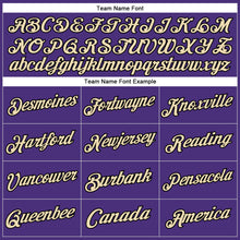 Laden Sie das Bild in den Galerie-Viewer, Custom Stitched Purple Cream-Black Sports Pullover Sweatshirt Hoodie