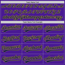 Загрузить изображение в средство просмотра галереи, Custom Purple Navy-Old Gold Authentic Throwback Baseball Jersey