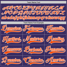 Charger l'image dans la galerie, Custom Purple Orange-White Hockey Jersey