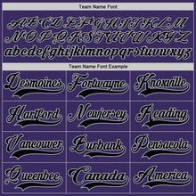 Загрузить изображение в средство просмотра галереи, Custom Purple Black-Gray Hockey Jersey