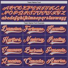 Charger l'image dans la galerie, Custom Purple Gray-Orange Hockey Jersey
