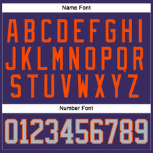 Charger l'image dans la galerie, Custom Purple Gray-Orange Hockey Jersey