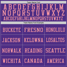 Laden Sie das Bild in den Galerie-Viewer, Custom Purple Medium Pink Mesh Authentic Football Jersey