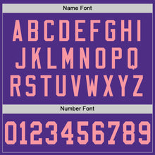 Laden Sie das Bild in den Galerie-Viewer, Custom Purple Medium Pink Mesh Authentic Football Jersey