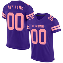 Laden Sie das Bild in den Galerie-Viewer, Custom Purple Medium Pink Mesh Authentic Football Jersey