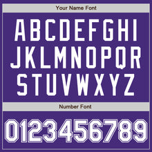 Laden Sie das Bild in den Galerie-Viewer, Custom Purple White Authentic Baseball Jersey