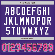 Laden Sie das Bild in den Galerie-Viewer, Custom Purple Pink-Black Authentic Baseball Jersey