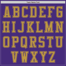 Laden Sie das Bild in den Galerie-Viewer, Custom Purple Old Gold Authentic Baseball Jersey
