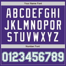 Laden Sie das Bild in den Galerie-Viewer, Custom Purple White-Kelly Green Authentic Baseball Jersey