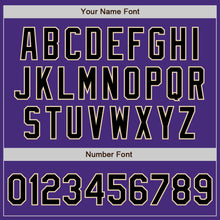 Laden Sie das Bild in den Galerie-Viewer, Custom Purple Black-City Cream Authentic Baseball Jersey