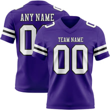Charger l'image dans la galerie, Custom Purple White-Black Authentic Football Jersey