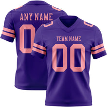 Загрузить изображение в средство просмотра галереи, Custom Purple Medium Pink Authentic Football Jersey