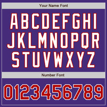 Загрузить изображение в средство просмотра галереи, Custom Purple Red-White Authentic Baseball Jersey