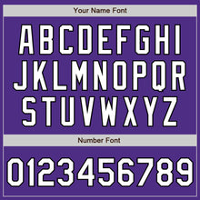 Загрузить изображение в средство просмотра галереи, Custom Stitched Purple White-Black Baseball Pullover Sweatshirt Hoodie