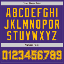 Загрузить изображение в средство просмотра галереи, Custom Purple Gold Authentic Baseball Jersey