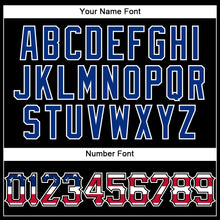 Загрузить изображение в средство просмотра галереи, Custom Black USA Flag Red-White Patriotic Camo Raglan Sleeves Authentic Baseball Jersey