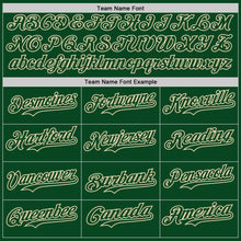 Laden Sie das Bild in den Galerie-Viewer, Custom Green Cream Star Raglan Sleeves Authentic Baseball Jersey
