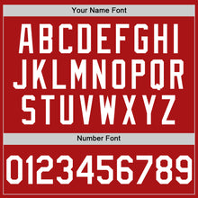 Charger l'image dans la galerie, Custom Red White Mesh Authentic Throwback Baseball Jersey