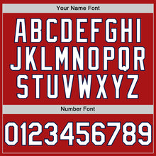 Charger l'image dans la galerie, Custom Red White-Navy Mesh Authentic Throwback Baseball Jersey