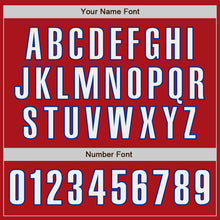 Laden Sie das Bild in den Galerie-Viewer, Custom Red Black-Royal Authentic Baseball Jersey