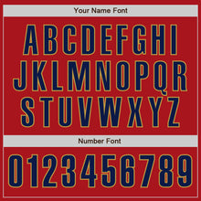 Laden Sie das Bild in den Galerie-Viewer, Custom Red Black-Old Gold Authentic Baseball Jersey