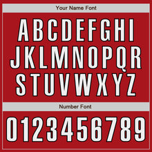 Laden Sie das Bild in den Galerie-Viewer, Custom Red White-Black Authentic Baseball Jersey