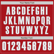 Laden Sie das Bild in den Galerie-Viewer, Custom Red White-Gray Authentic Baseball Jersey