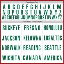 Laden Sie das Bild in den Galerie-Viewer, Custom Red White-Kelly Green Authentic Baseball Jersey