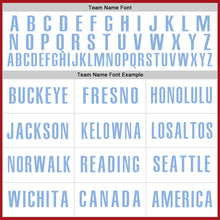 Laden Sie das Bild in den Galerie-Viewer, Custom Red White-Light Blue Authentic Baseball Jersey