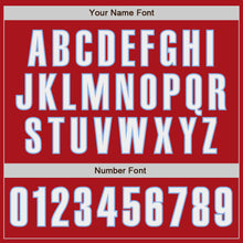 Laden Sie das Bild in den Galerie-Viewer, Custom Red White-Light Blue Authentic Baseball Jersey