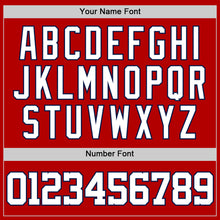 Laden Sie das Bild in den Galerie-Viewer, Custom Red White-Navy Authentic Baseball Jersey