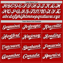 Laden Sie das Bild in den Galerie-Viewer, Custom Red White-Black Authentic Baseball Jersey