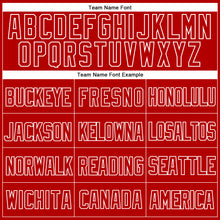 Load image into Gallery viewer, Custom Red White Mesh Authentic Throwback Baseball Jersey