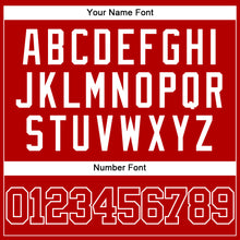 Load image into Gallery viewer, Custom Red White Mesh Authentic Throwback Baseball Jersey