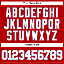 Load image into Gallery viewer, Custom Red White-Light Blue Mesh Authentic Throwback Baseball Jersey