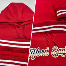 Load image into Gallery viewer, Custom Stitched Red Vintage USA Flag-White Sports Pullover Sweatshirt Hoodie