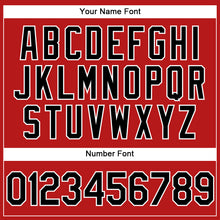 Load image into Gallery viewer, Custom Stitched Red Black-White Sports Pullover Sweatshirt Hoodie