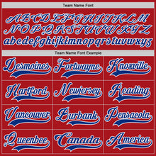 Charger l'image dans la galerie, Custom Red Royal-White Hockey Lace Neck Jersey