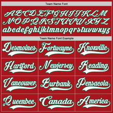 Charger l'image dans la galerie, Custom Red White-Kelly Green Hockey Lace Neck Jersey