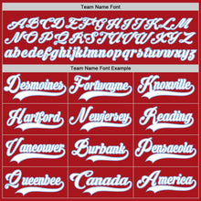 Charger l'image dans la galerie, Custom Red White-Light Blue Hockey Lace Neck Jersey