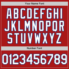 Load image into Gallery viewer, Custom Red White-Royal Authentic Throwback Baseball Jersey