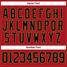 Charger l'image dans la galerie, Custom Red Black-Old Gold Hockey Jersey