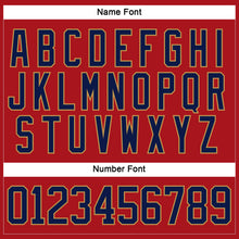 Charger l'image dans la galerie, Custom Red Navy-Old Gold Hockey Jersey