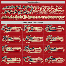 Charger l'image dans la galerie, Custom Red Vintage USA Flag-Cream Hockey Jersey
