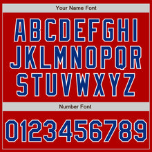 Laden Sie das Bild in den Galerie-Viewer, Custom Red Royal-White Authentic Baseball Jersey