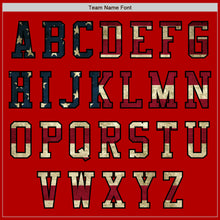 Laden Sie das Bild in den Galerie-Viewer, Custom Red Vintage USA Flag-Black Authentic Baseball Jersey