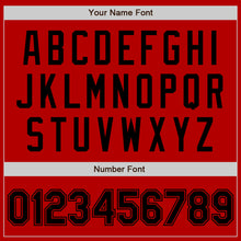 Загрузить изображение в средство просмотра галереи, Custom Red Black Authentic Baseball Jersey