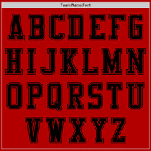 Загрузить изображение в средство просмотра галереи, Custom Red Black Authentic Baseball Jersey