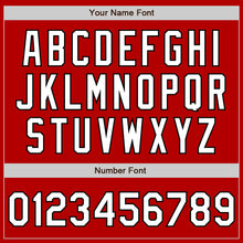 Загрузить изображение в средство просмотра галереи, Custom Red White-Black Authentic Baseball Jersey